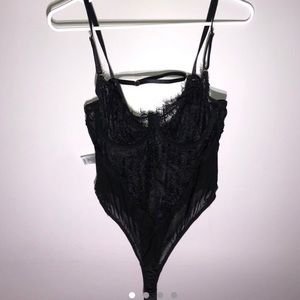 Black lace bodysuit